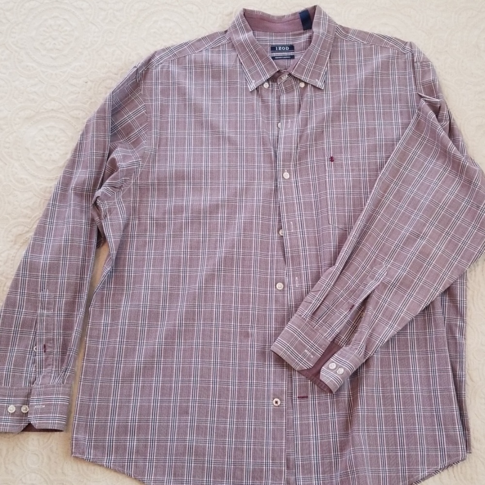 Izod mens button down shirt sz XL